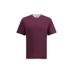Brunello Cucinelli Purple Cotton T-Shirt