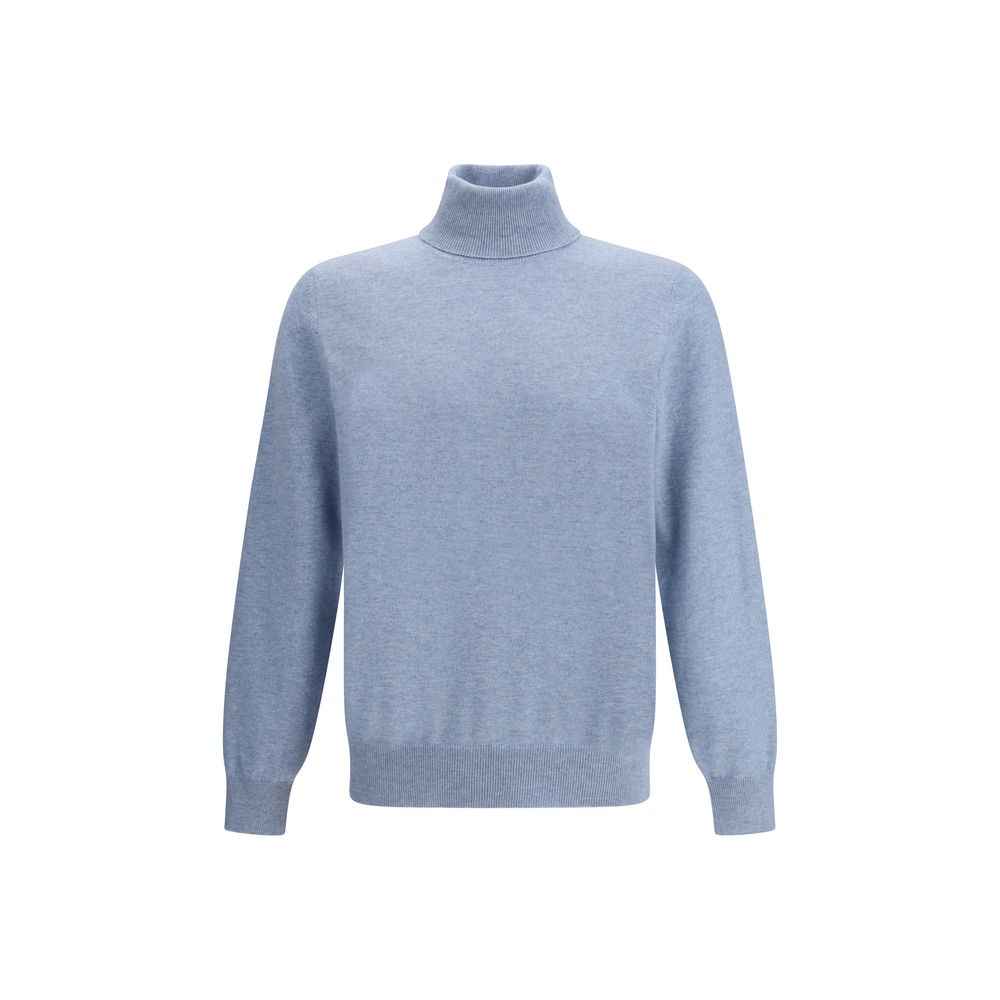Brunello Cucinelli Light Blue Cashmere Cashmere Sweater