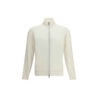 Brunello Cucinelli White Cashmere Cardigan