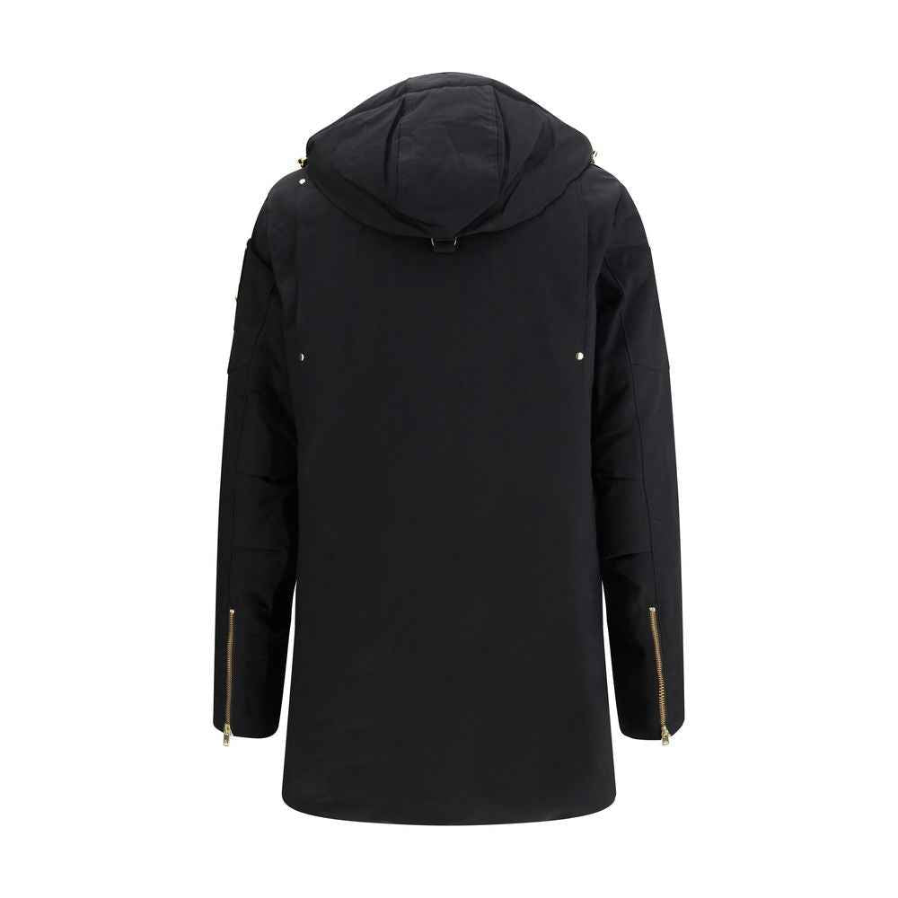 Moose Knuckles Black Cotton Parka