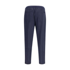Brunello Cucinelli Blue Cashmere Athletic Pants