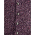 Brunello Cucinelli Purple Alpaca Vicugna Pacos Cardigan