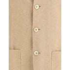 Brunello Cucinelli Beige Cashmere Coat