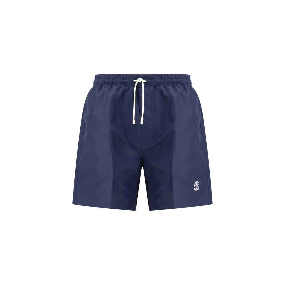 Brunello Cucinelli Blue Polyester Swim Shorts