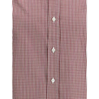 Brunello Cucinelli Red Cotton Pattern Shirt