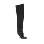 Diesel Black Fabric Over The Knee