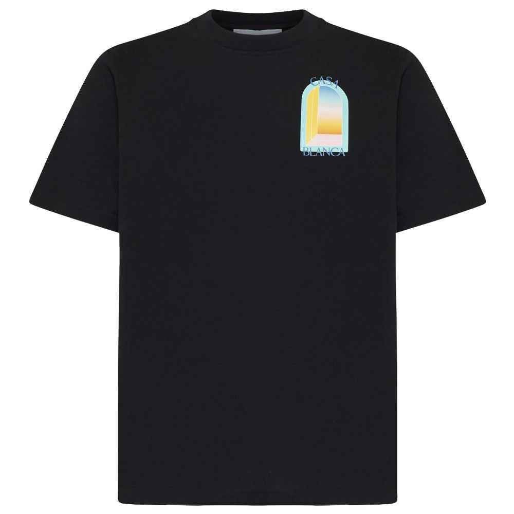 Casablanca Black Cotton T-Shirt