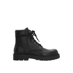 Bottega Veneta Black Calfskin Lace-Up Boots