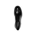 Alexander McQueen Black Calfskin Oxfords And Derbies