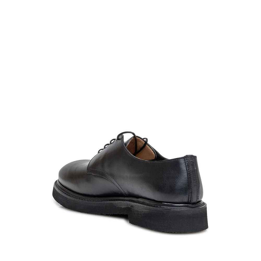 Premiata Black Calfskin Oxfords And Derbies
