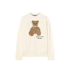 Palm Angels White Cotton Sweatshirt