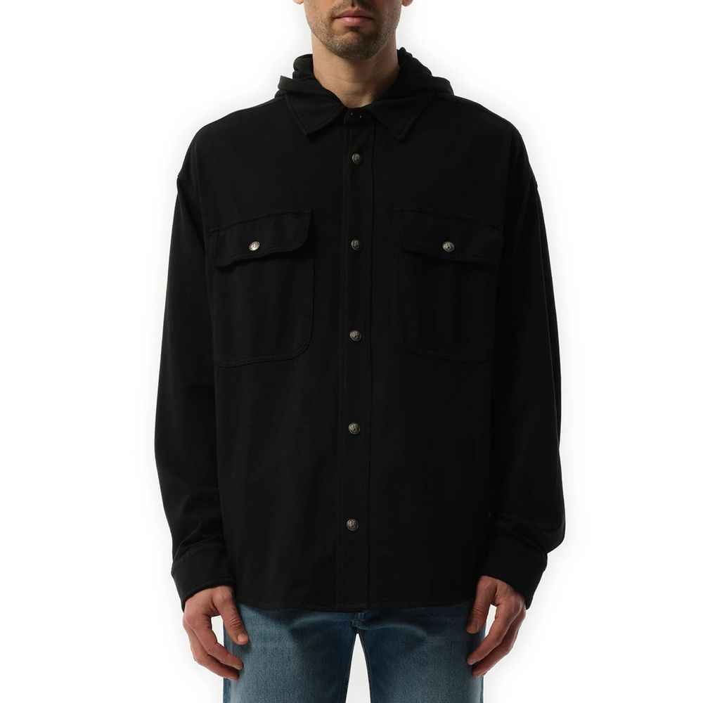 Palm Angels Black Denim Shirt