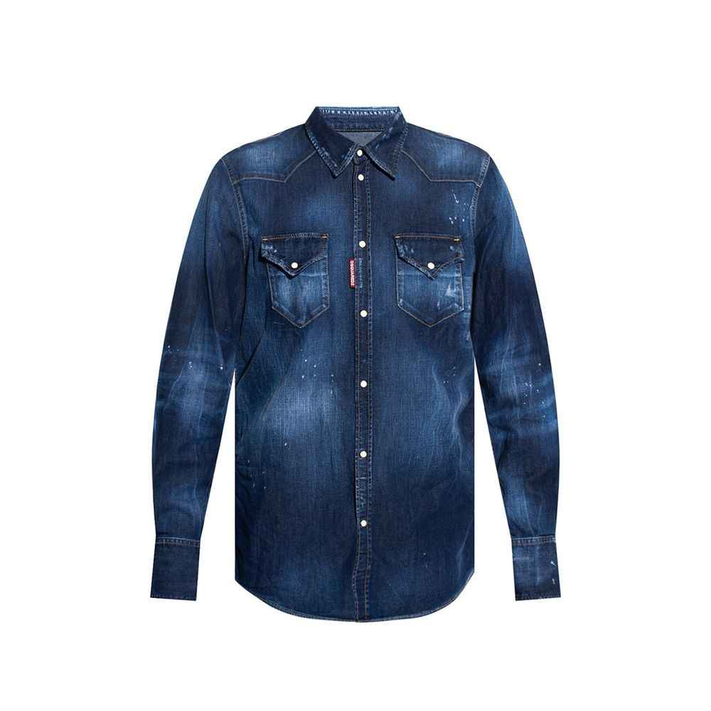 Dsquared² Blue Denim Shirt