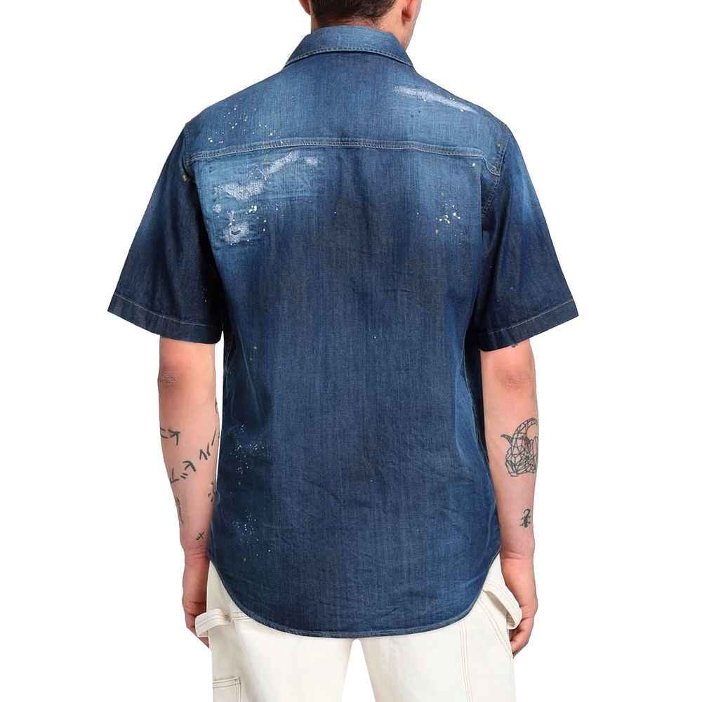 Dsquared² Blue Denim Shirt