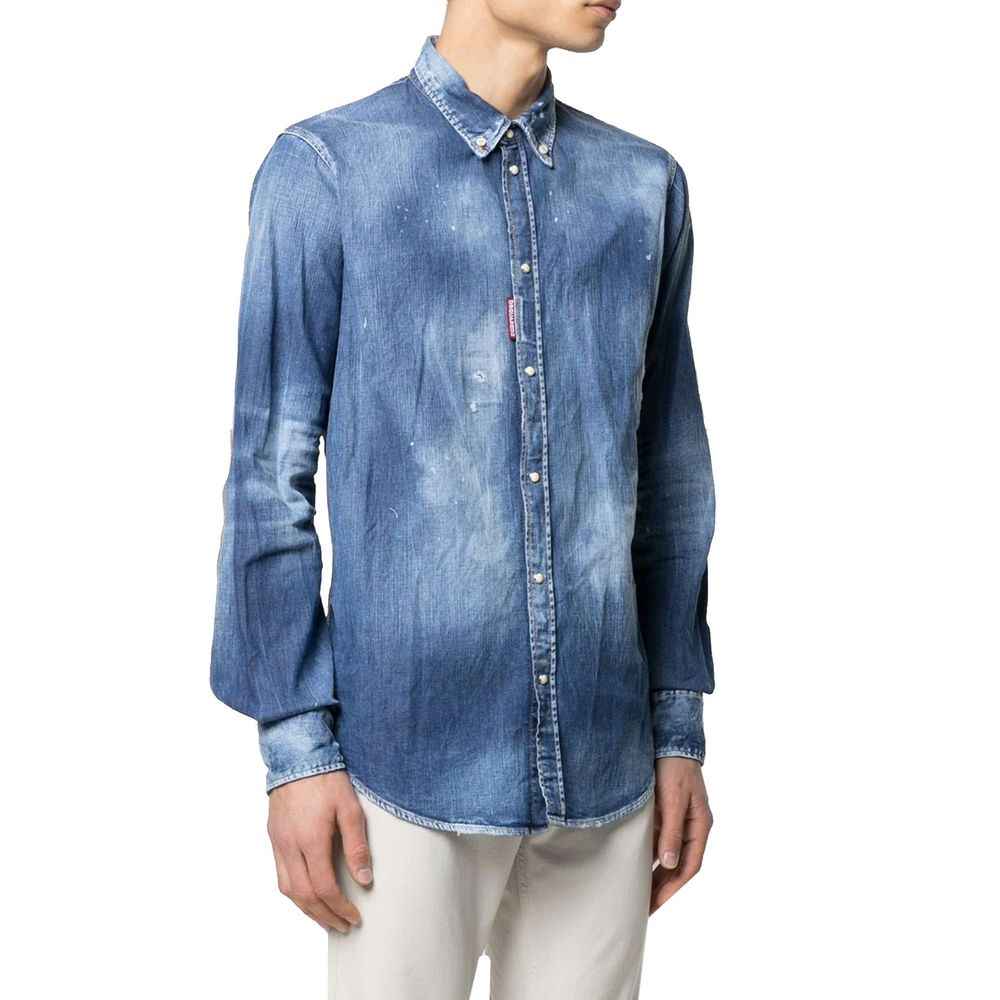 Dsquared² Blue Denim Shirt