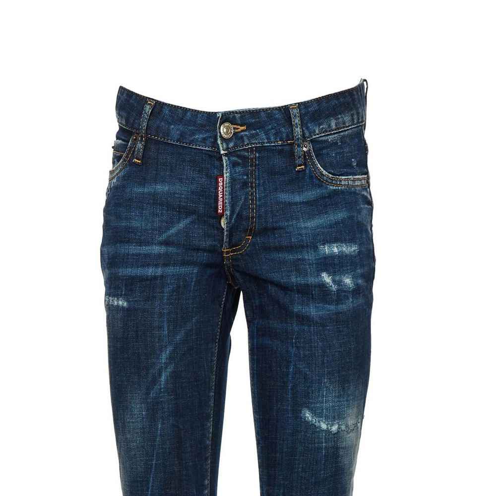 Dsquared² Blue Cotton Skinny Jeans