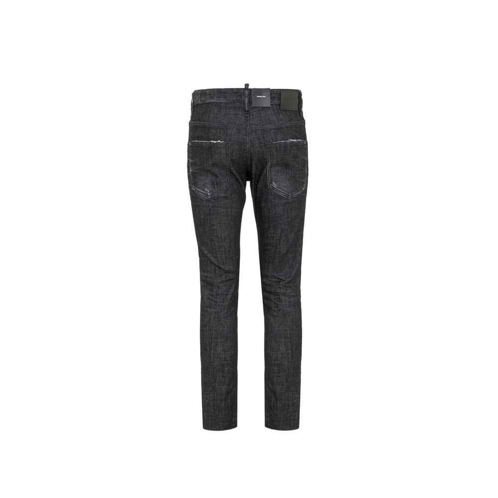 Dsquared² Black Cotton Jeans Denim