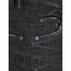 Dsquared² Black Cotton Jeans Denim