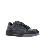 Dolce & Gabbana Black Cotton Low Top Sneakers