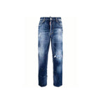 Dsquared² Blue Cotton Boyfriend Jeans