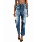 Dsquared² Blue Cotton Boyfriend Jeans