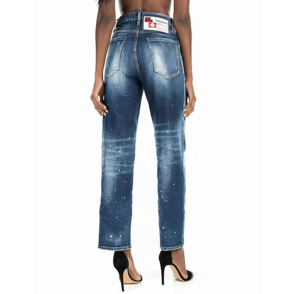Dsquared² Blue Cotton Boyfriend Jeans