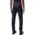 Dsquared² Blue Cotton Straight-Leg Jeans
