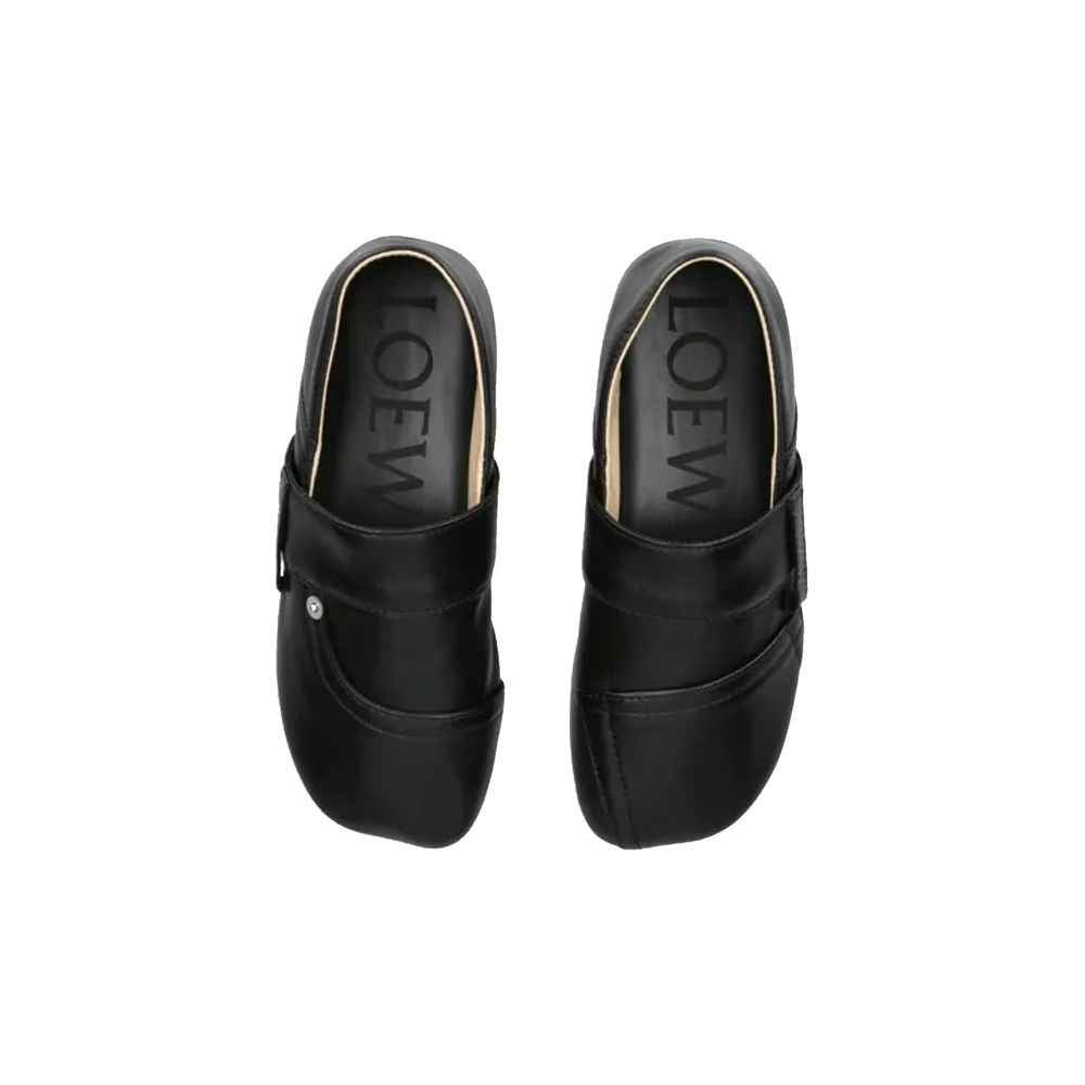 Loewe Black Calfskin Slippers
