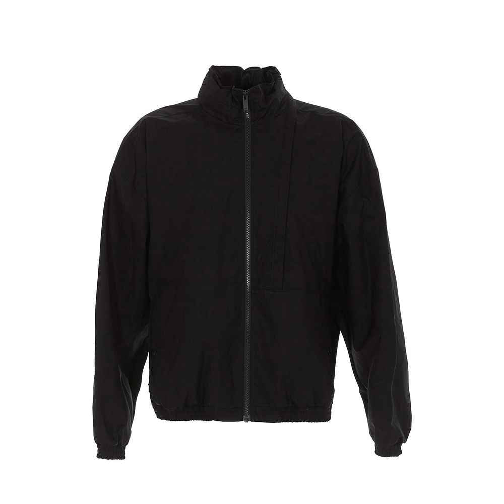 Marcelo Burlon Black Cotton Shell Jacket