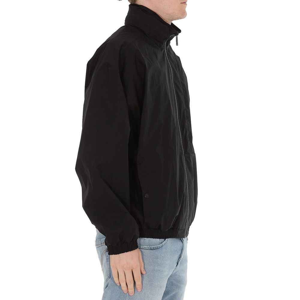 Marcelo Burlon Black Cotton Shell Jacket