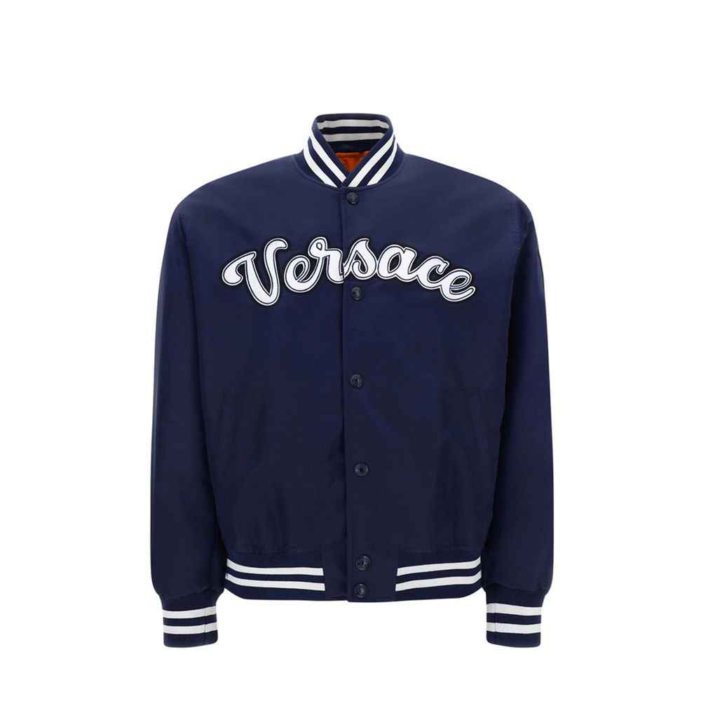 Versace Blue Nylon Bomber