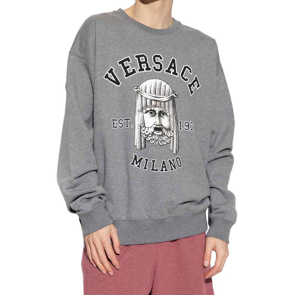 Versace Gray Cotton Sweatshirt