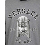 Versace Gray Cotton Sweatshirt