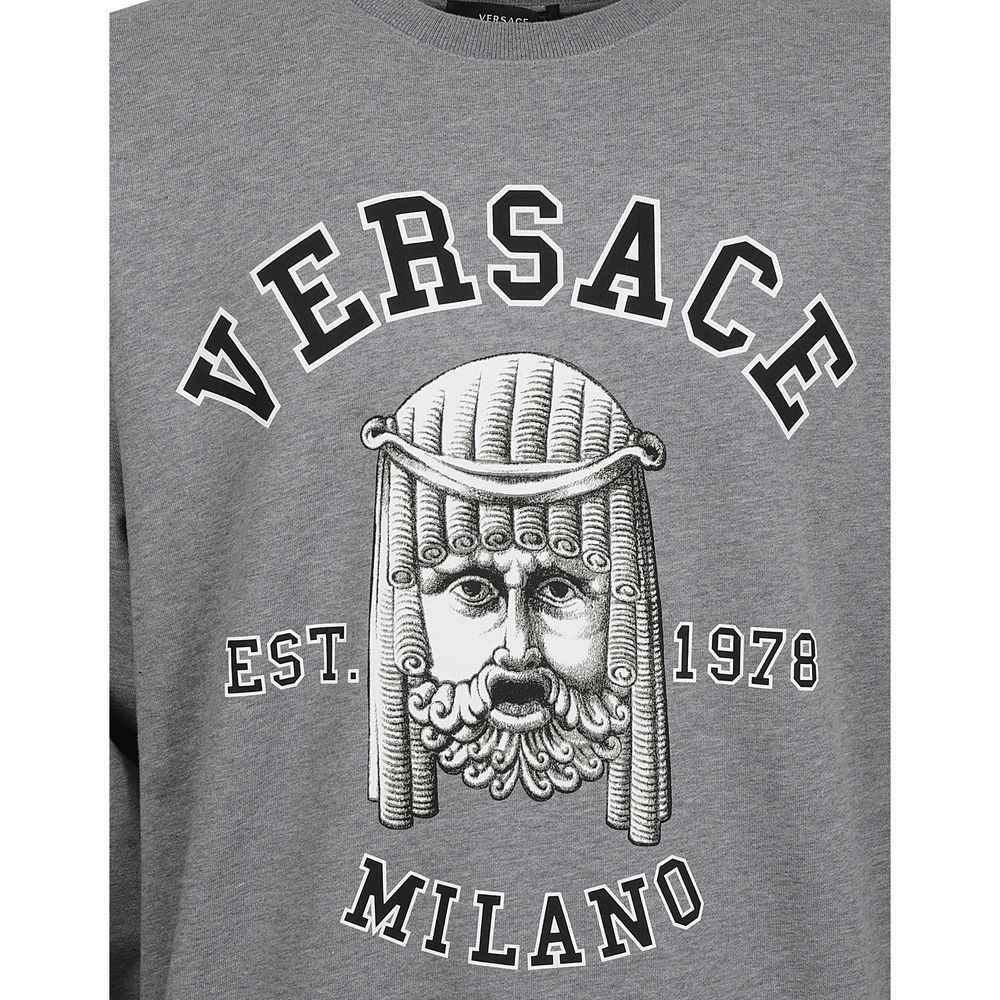 Versace Gray Cotton Sweatshirt
