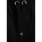 Versace Black Cotton Casual Pants