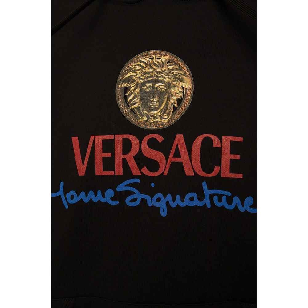 Versace Black Cotton Sweatshirt