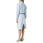 Stella McCartney Blue Cotton Casual Dress