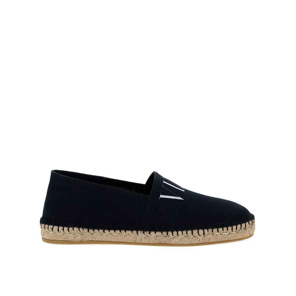 Valentino Garavani Black Canvas Espadrilles