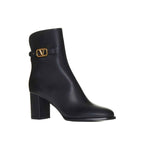 Valentino Garavani Black Calfskin Ankle Boots