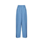 Stella McCartney Blue Linen Casual Pants