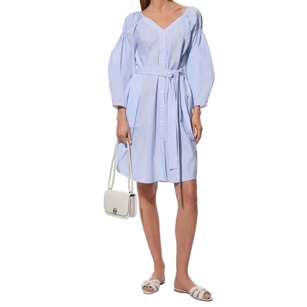 Stella McCartney Blue Cotton Casual Dress