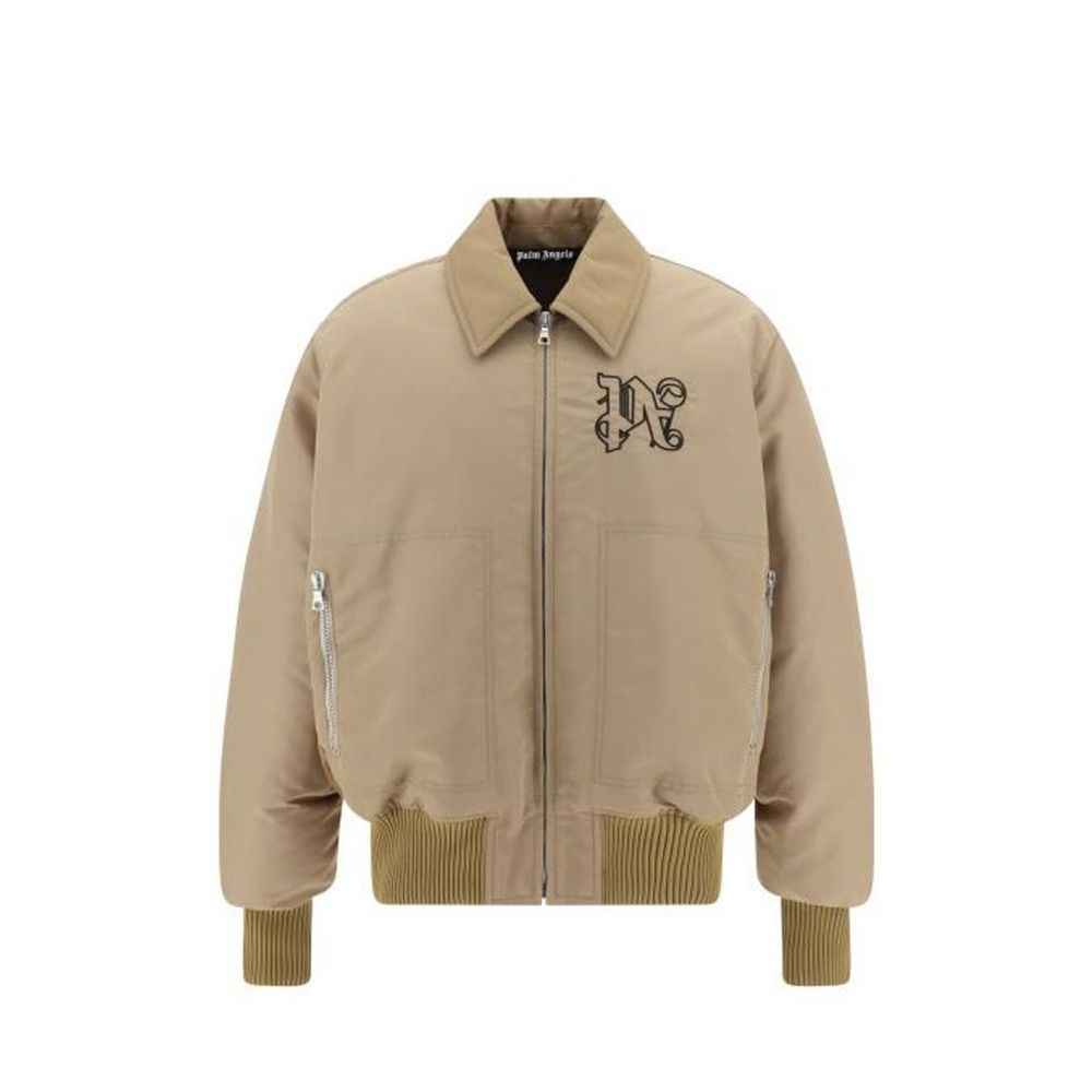 Palm Angels Beige Polyamide Bomber