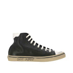 Saint Laurent Black Calfskin High Top Sneakers