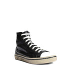 Saint Laurent Black Calfskin High Top Sneakers