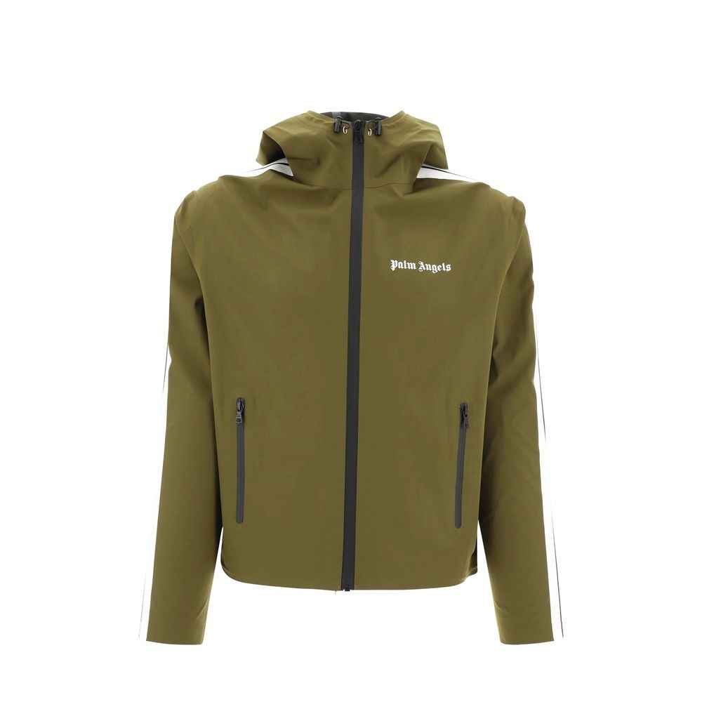 Palm Angels Green Polyethylene Shell Jacket
