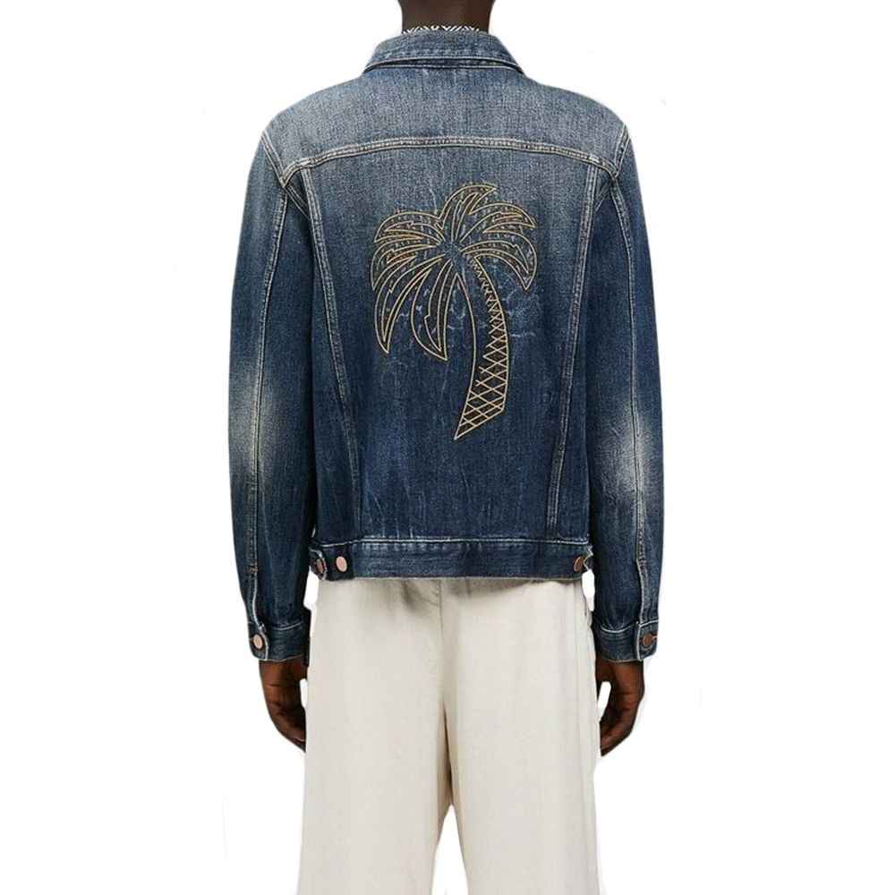 Palm Angels Blue Cotton Denim Jacket