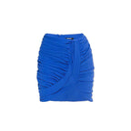 Balmain Blue Elastane Mini Skirt