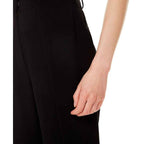 Balmain Black Viscose Casual Pants