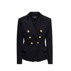 Balmain Black Cotton Blazer