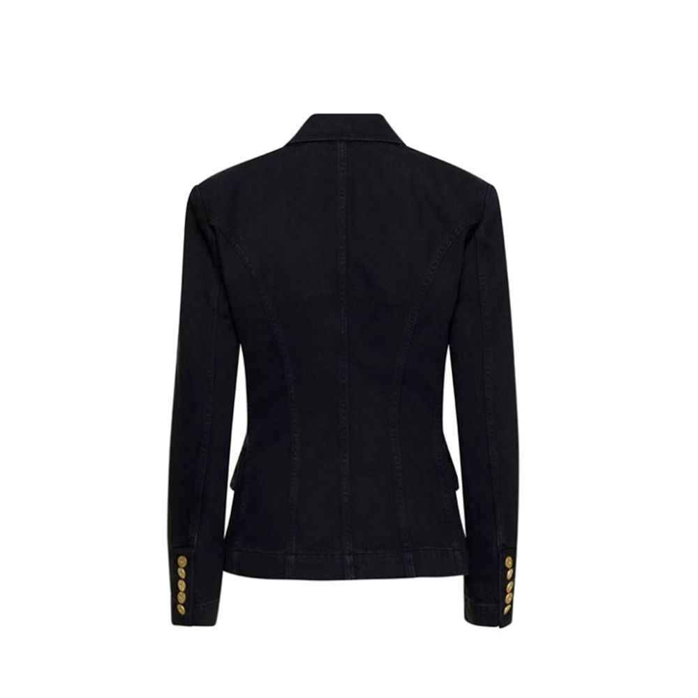 Balmain Black Cotton Blazer